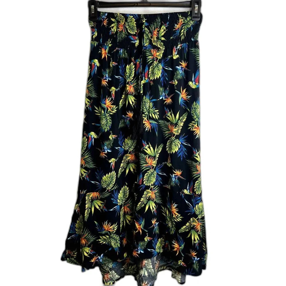 No Boundaries Tropical Front Slit Skirt JRS Size M(7-9)